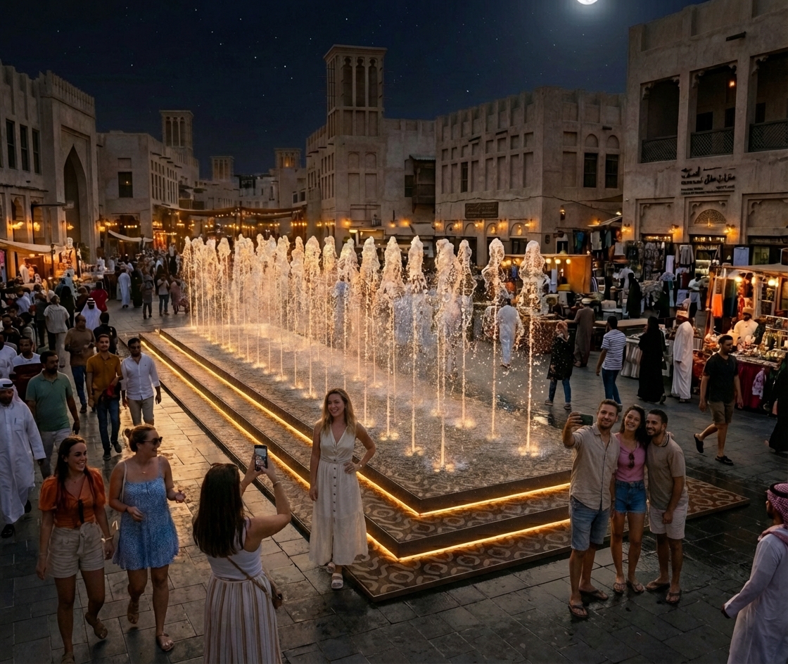 Fountain lighting options